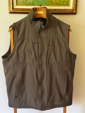 Exofficio Men's Softshell Tactical Travel Vest - Brown/Green
